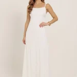 Vestido Longo Com Detalhe Alça Corda